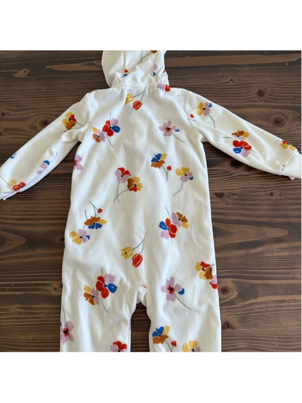 Carter’s Baby Footie 18M Floral Hooded Fleece Sleeper